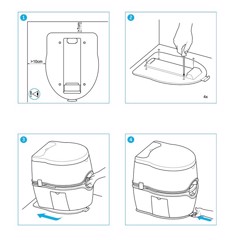 THETFORD Montageplade Excellence